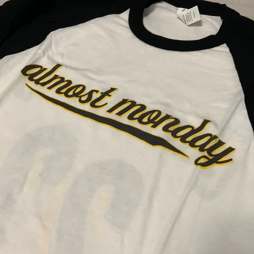 NWOT Limited Print, almost monday Band Baseball Fesitval Shirt - Picture 2 of 4
